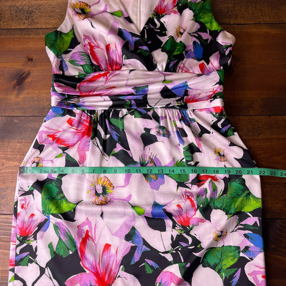 Lauren Ralph Lauren Floral Botanical Sleeveless Knee Length Dress Women's 14 - Picture 7 of 8